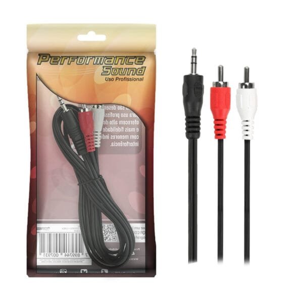 Cabo P2 Para Rca 1.8 Metro - Performance Sound 018-1240