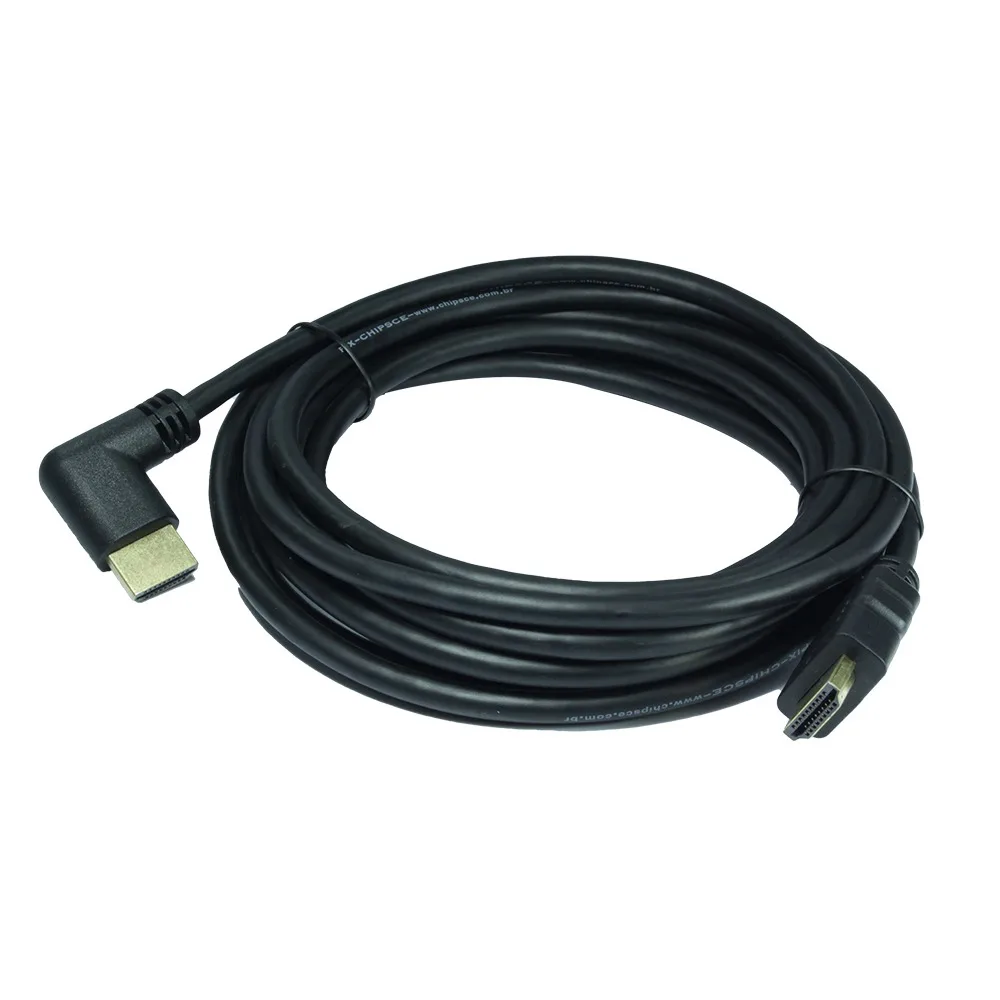 Cabo Hdmi 3 Metros V2.0 90 Graus 19 Pinos 4k Hdr - Pix 018-3323 - Imagem 3