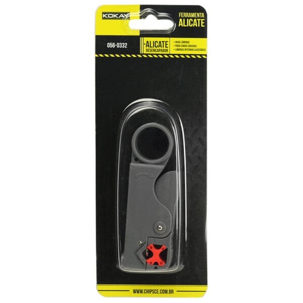 Alicate Decapador Para Cabo Coaxial Rg6 e Rg59 - Kokay 056-0332
