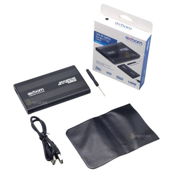 Case Para Hd Sata 2.5 Exbom CGHD-10 Usb 2.0 - 07004 - Imagem 2