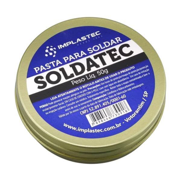 Pasta Para Solda Implastec - Soldatec 50g