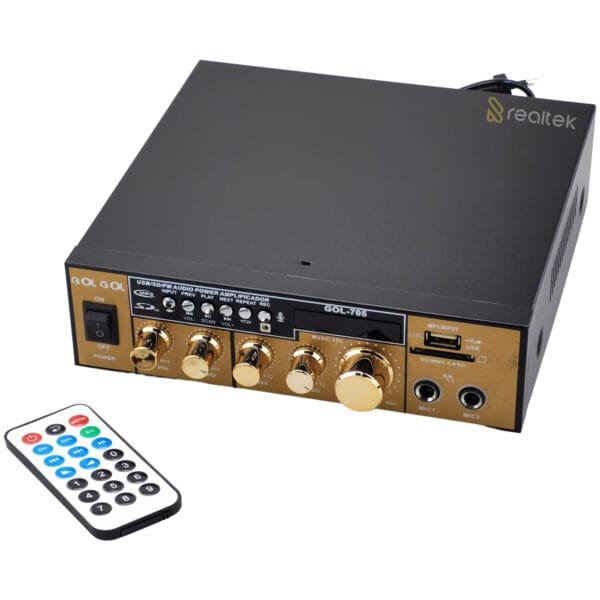 Amplificador De Áudio Receiver Bluetooth, Usb e Fm 200w - 220V