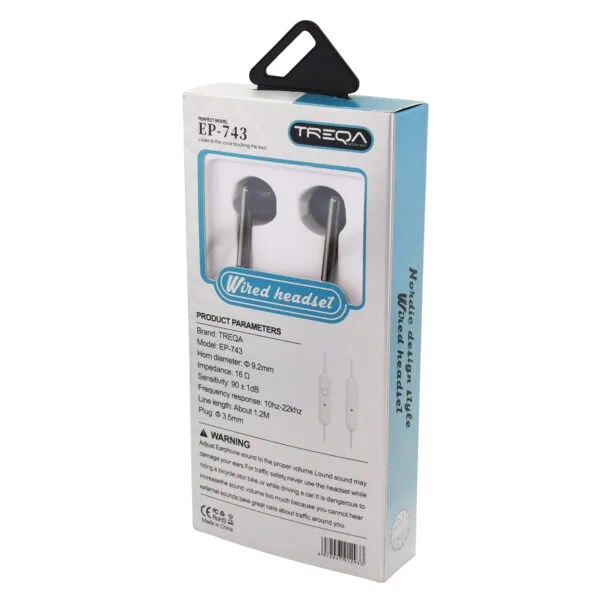 Fone de Ouvido Com Microfone Plug 3.5mm (P3) - Treqa EP-743 - Imagem 4