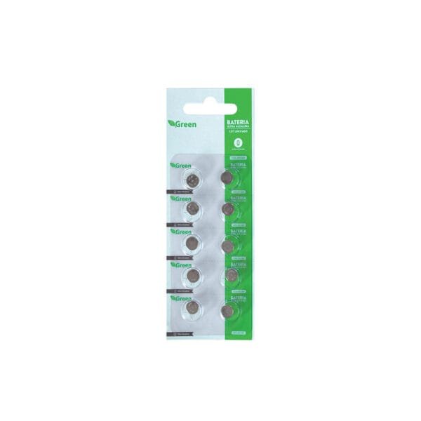 Pilha Bateria LR41 AG3 Green - Cartela com 10 Unidades