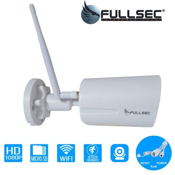 Câmera IP Bullet Wi-fi Onvif 2mp 3.6mm, Full Color - Fullsec SDIP-04 - Imagem 3