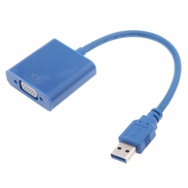 Adaptador Conversor USB 3.0 para VGA - Macho x Fêmea - Imagem 2