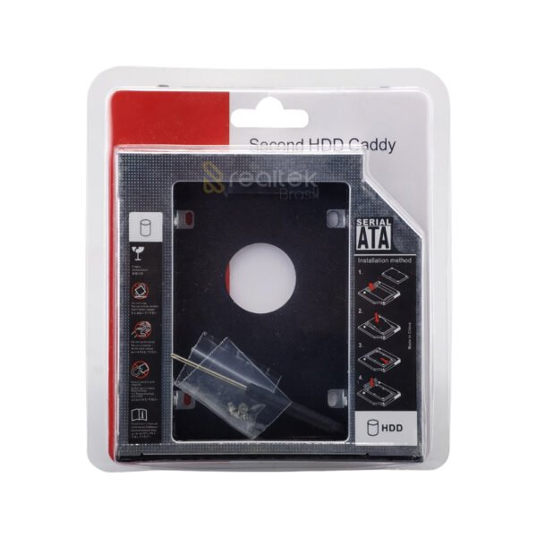 Adaptador Caddy 9.5mm Drive Dvd Notebook Para Hd Ssd