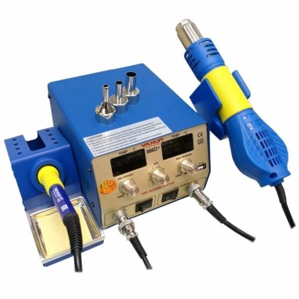 Estação De Solda e Retrabalho 2 em 1 - Yaxun Yx-886D+ (220V)