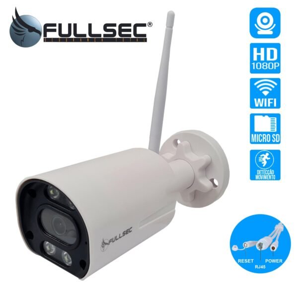 Câmera IP Bullet Wi-fi Onvif 2mp 3.6mm, Full Color - Fullsec SDIP-04 - Imagem 4