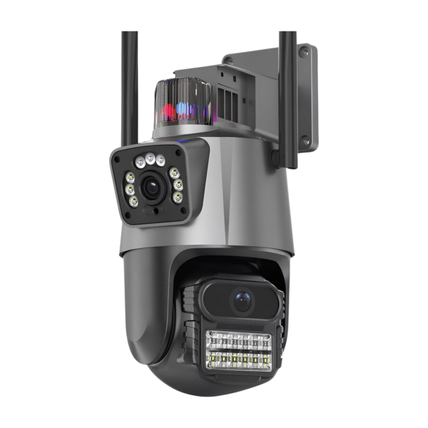 Câmera IP Mini Speed Dome Dupla 6mp Wi-fi Onvif Auto Tracking - P11 iCSee