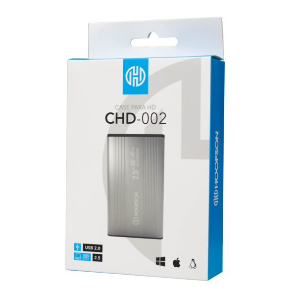 Case Para Hd / Ssd Sata Usb 2.0 Hoopson CHD-002 (Prata)