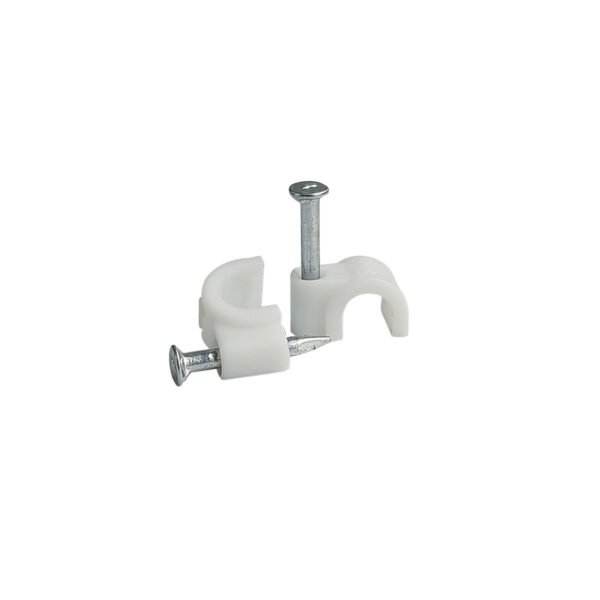 Fixa Fio 5mm Branco - 100 Unidades