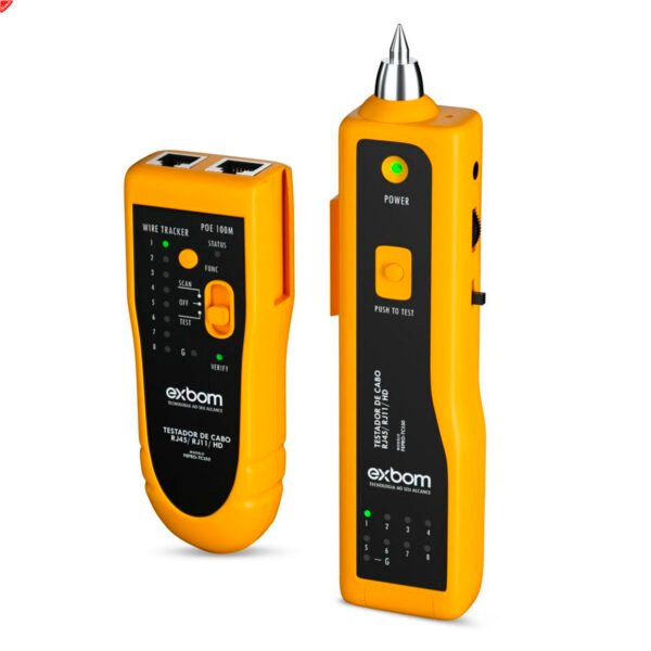 Testador Rj11 Rj45 e Localizador De Cabos, Zumbidor - Exbom FEPRO -TC350 - Imagem 3