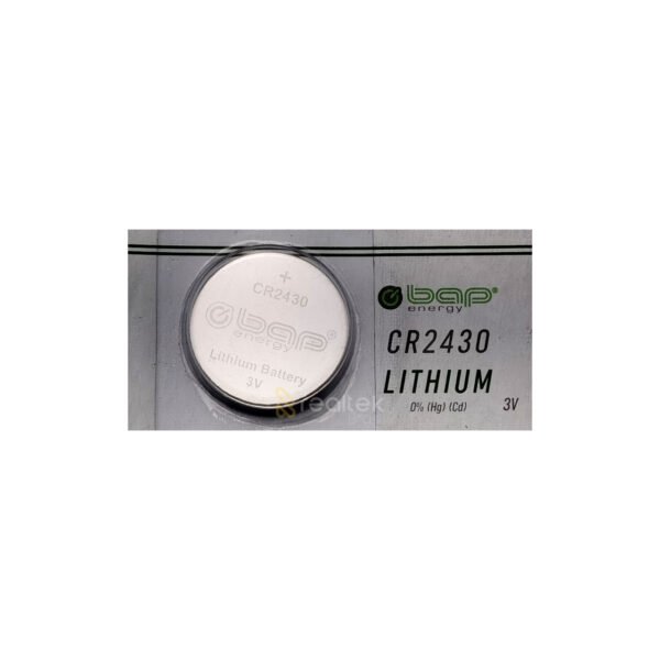Pilha Bateria 2430, CR2430 3v Lithium, Bap Energy - 1 Unidade