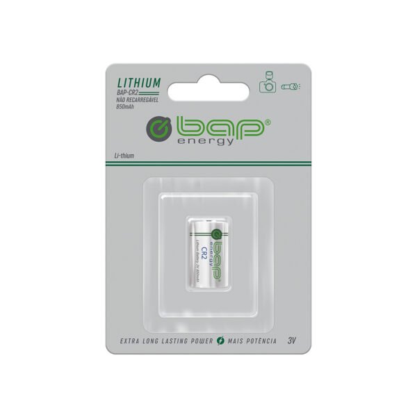 Pilha Bateria CR2 3v Lithium - Bap Energy