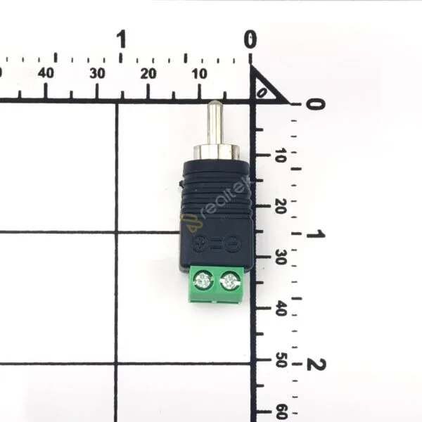 Conector Adaptador Rca Macho Com Borne - 1 Unidade - Imagem 2