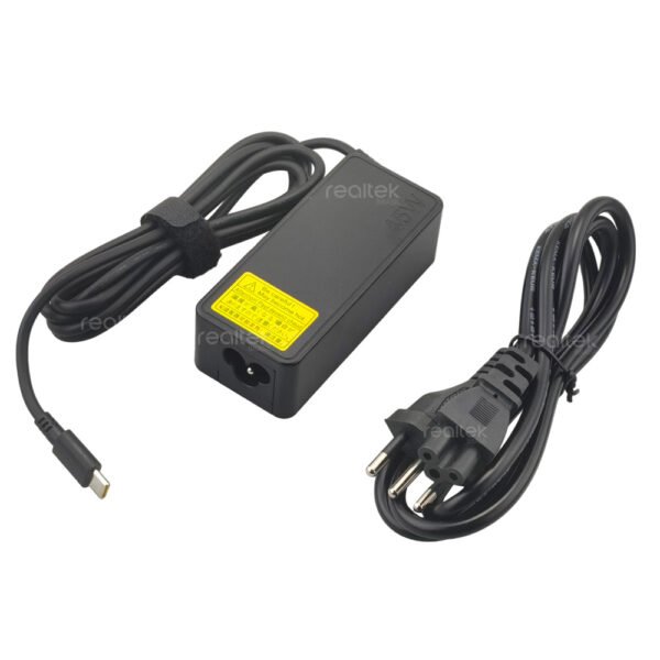Carregador Para Notebook Lenovo, 20V 2.25A 45W, Usb C | LE-06