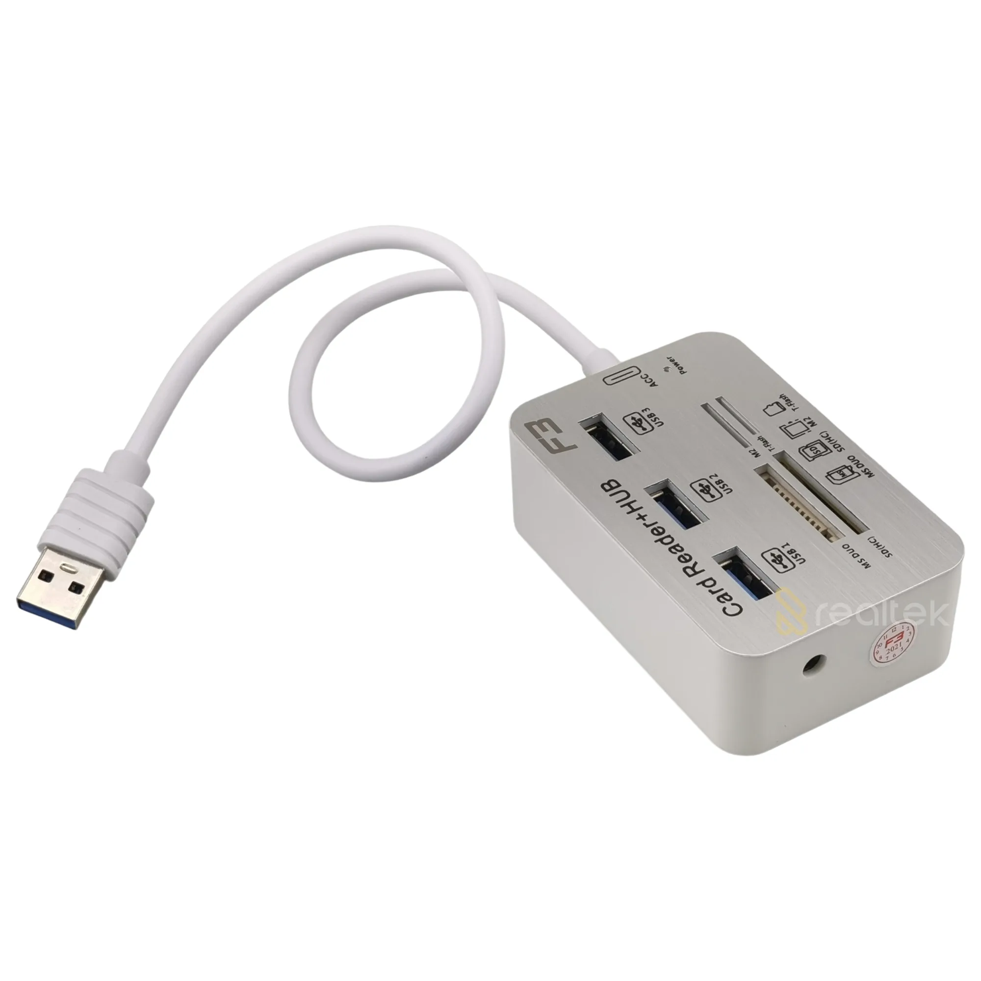 Hub Usb 3.0 Com Leitor de Cartão de Memória - 7 em 1 - Imagem 3