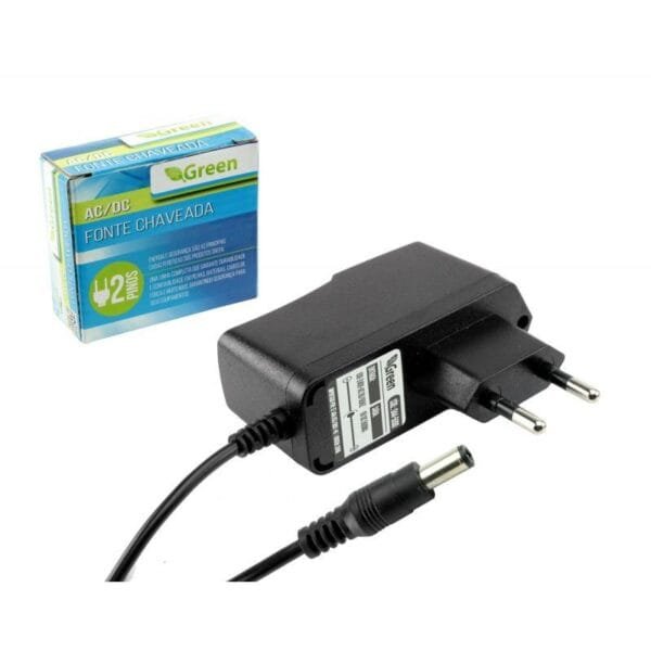 Fonte Chaveada 6V 1A Conector P4 2.1mm - Green 044-5003