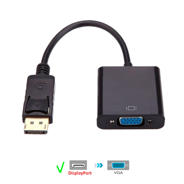 Adaptador Conversor Displayport Para Vga