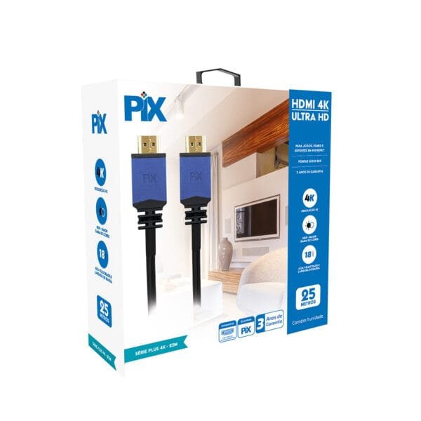 Cabo Hdmi 25 Metros Versão 2.0 Premium Macho X Macho 018-2520