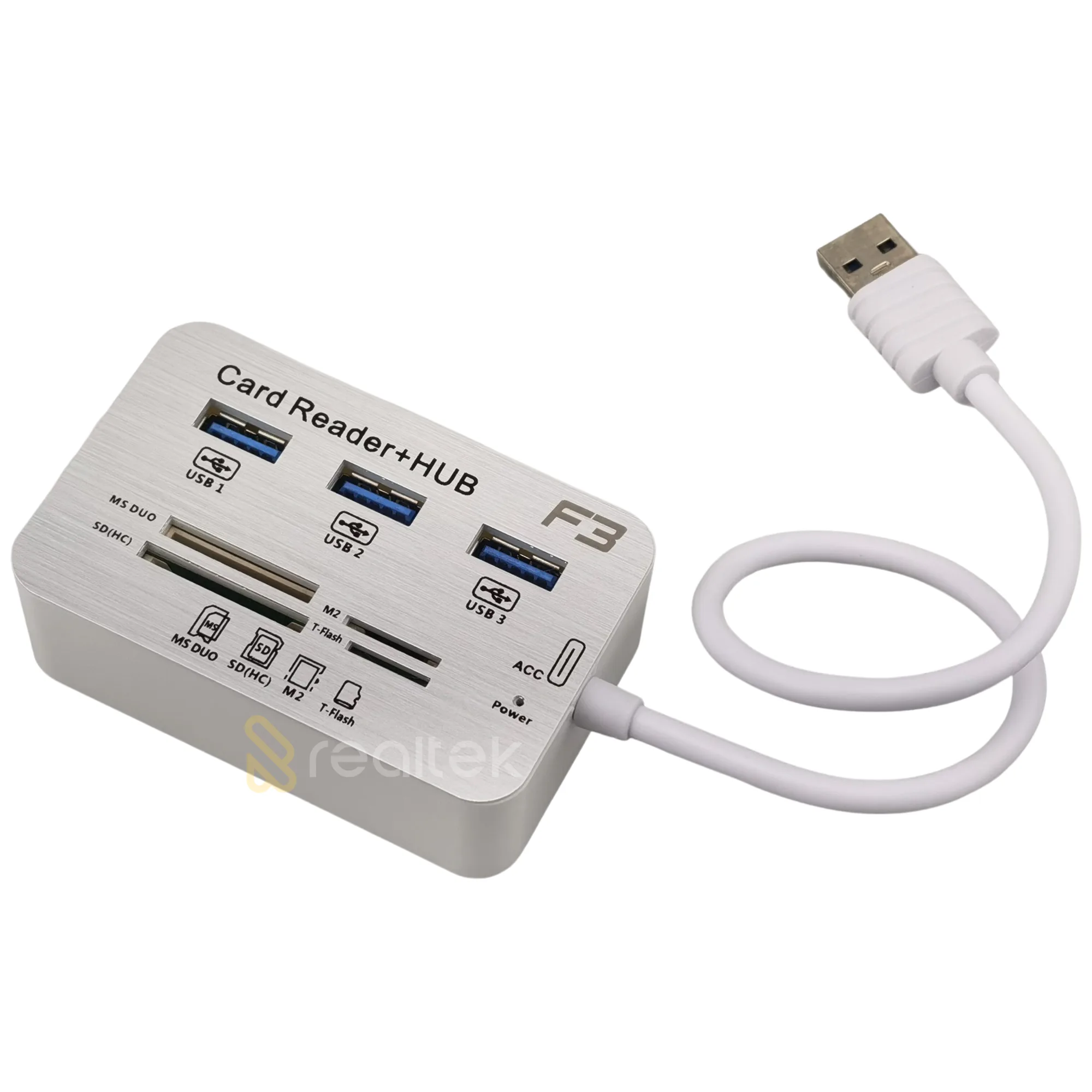 Hub Usb 3.0 Com Leitor de Cartão de Memória - 7 em 1 - Imagem 2