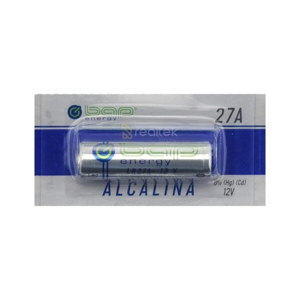 Pilha Bateria 27A, LR27A 12v Alcalina, Bap Energy - 1 Unidade