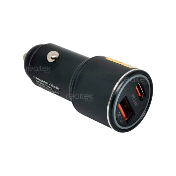 Carregador Veicular USB Turbo 45W (QC 20w + PD 25w) - H'MASTON L06L - Imagem 3