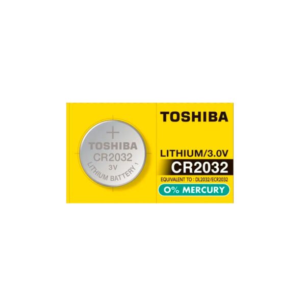 Pilha Bateria 3v Lithium CR 2032 / DL2032 / ECR2032, Toshiba – 1 Unidade