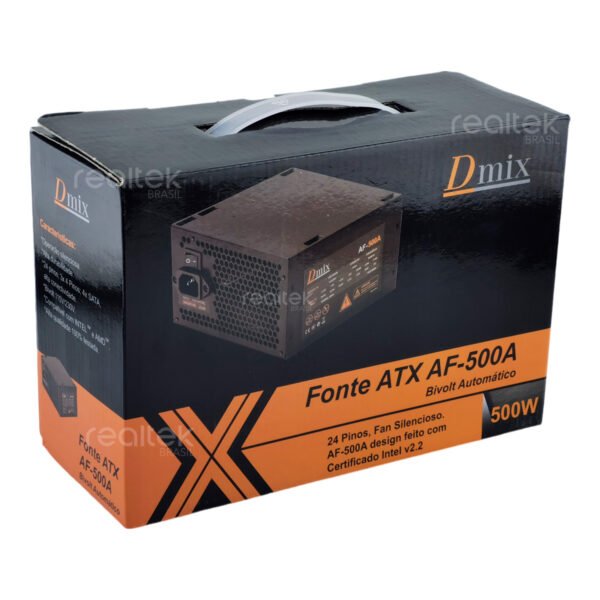 Fonte Atx 500w Cooler 14cm, Bivolt Automático - Dmix AF-500A - Imagem 5