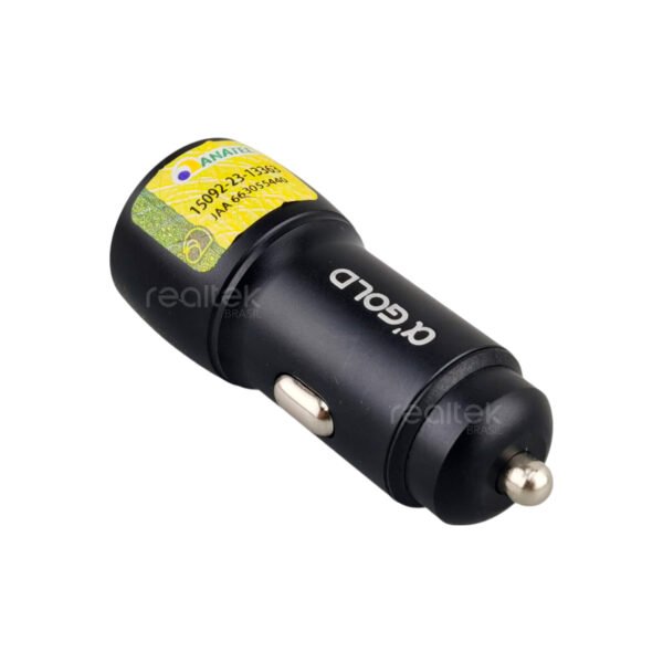 Carregador Veicular USB e Usb C Turbo, 60w - α'gold CJ-13-4 - Imagem 2