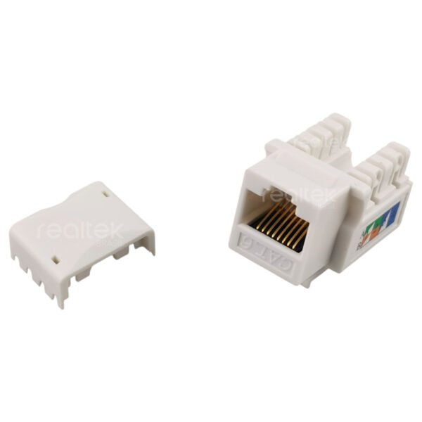 Conector RJ45 Fêmea Keystone Cat6, Branco - Nexlan - Imagem 3
