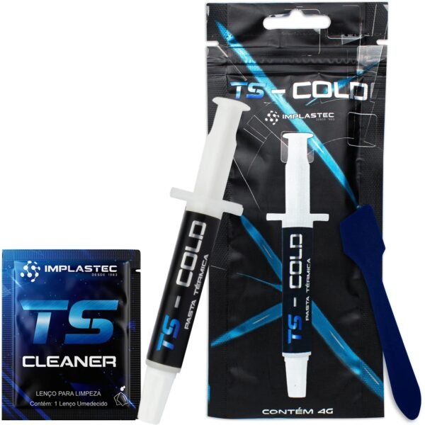 Pasta Térmica Prata Alta Performance 10,5 W/m.K Implastec TS-COLD - 4g