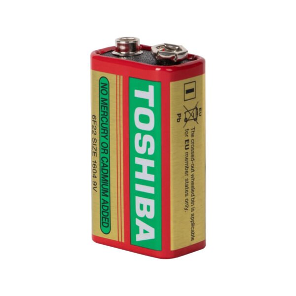 Bateria 9V Zinco 6F22 Heavy Duty, Toshiba - 1 Unidade