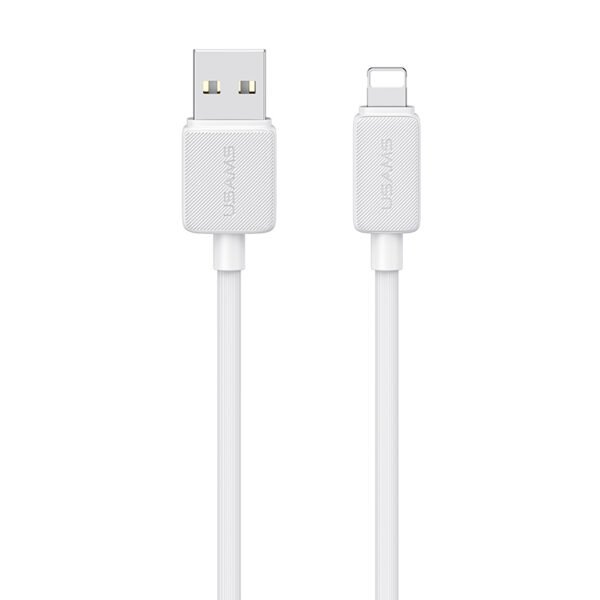 Cabo USB Lightning 2.4A 1M, Branco - Usams SJ689 - Imagem 2