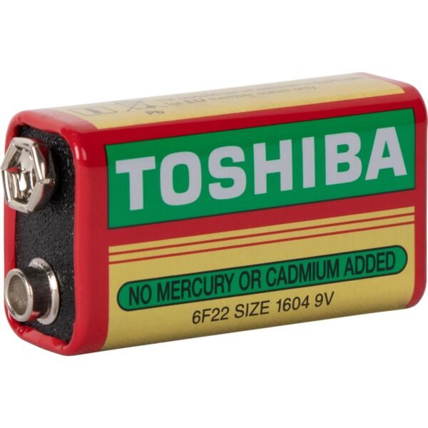 Bateria 9V Zinco 6F22 Heavy Duty, Toshiba - 1 Unidade - Imagem 2