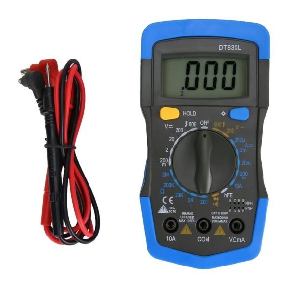 Multímetro Digital Profissional C/ Beep e Iluminação - DT830L / 180L /855 / LE982