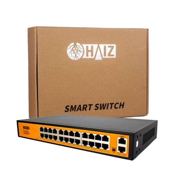Switch 24 Portas Gigabit 100/1000 + 2 UpLink - Haiz HZ-2400GB - Imagem 3