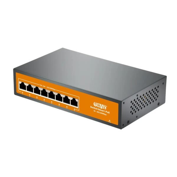 Switch Poe Híbrido 8 Portas Gigabit 100/1000 - Haiz HZ-1008GBPOE-A - Imagem 4