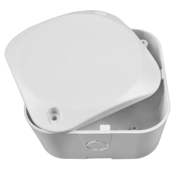 Caixa De Sobrepor CFTV Premium 11x11 Com Tampa Cega, Branca - Multitoc - Imagem 5