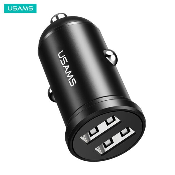 Carregador USB Veicular 2 Portas 5V 2.4A - Usams C20 - Imagem 2