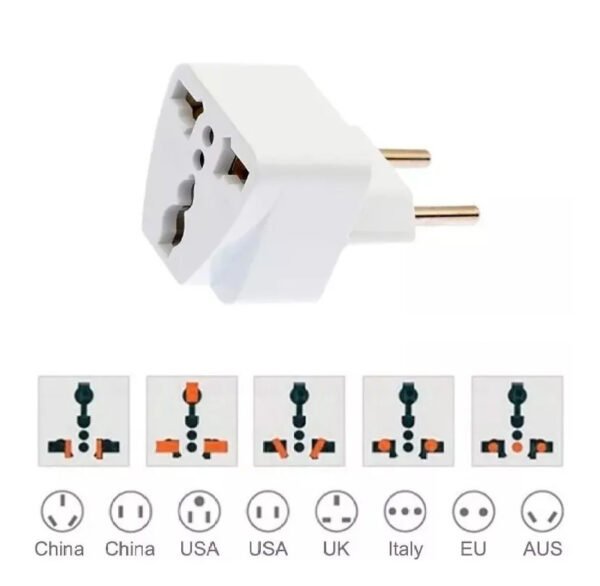 Adaptador De Tomada Universal Para Padrão Brasileiro - 110-220V 10A - Imagem 4