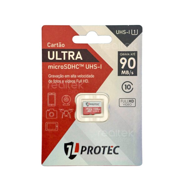 Cartão De Memória Micro SD Classe 10, 128GB - JL Protec