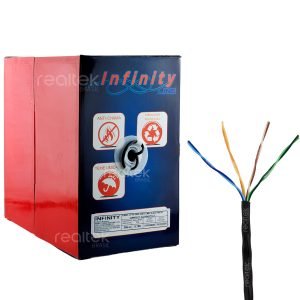 Cabo 4 Pares Preto Infinity Line 305M caixa
